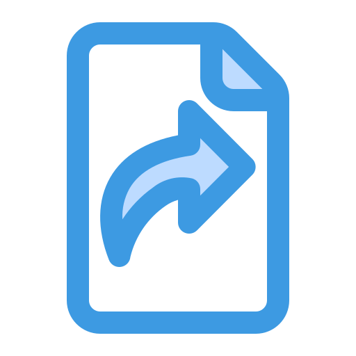 Send file Generic Blue icon