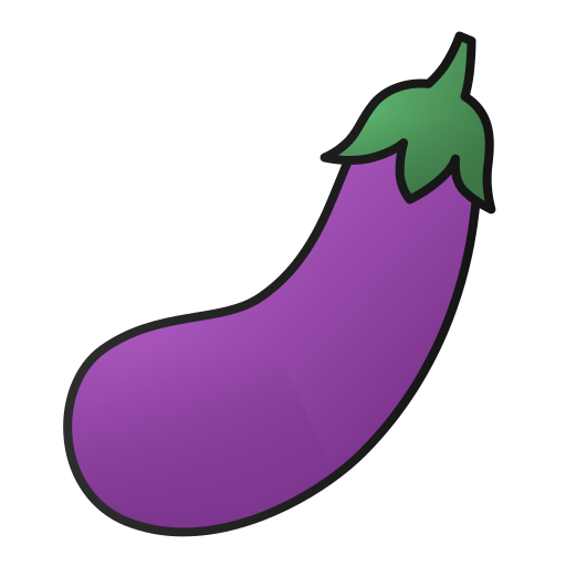 Eggplant Generic Outline Gradient icon