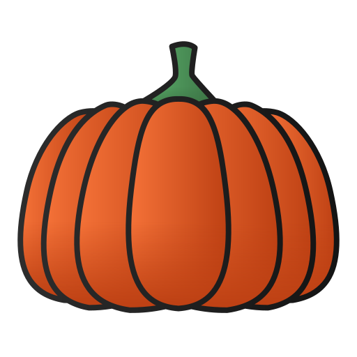 Pumpkin Generic Outline Gradient icon