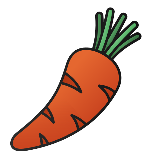 Carrot Generic Outline Gradient icon