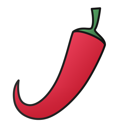 Chili Generic Outline Gradient icon