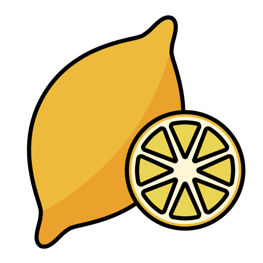 레몬 Generic Thin Outline Color icon