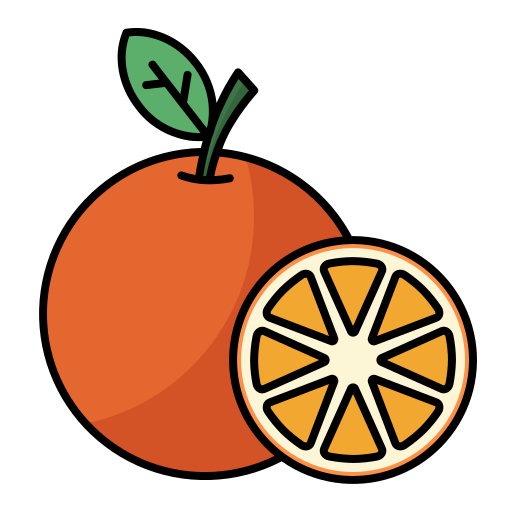 laranja Generic Thin Outline Color Ícone