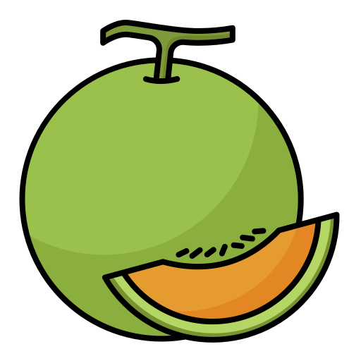 melón Generic Thin Outline Color icono
