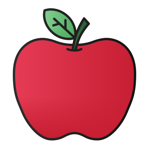 manzana Generic Outline Gradient icono