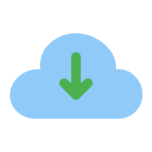 Cloud download Generic Flat icon