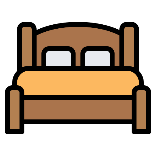 Double bed Generic Outline Color icon