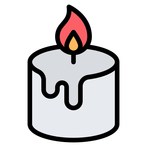 Candle Generic Outline Color icon