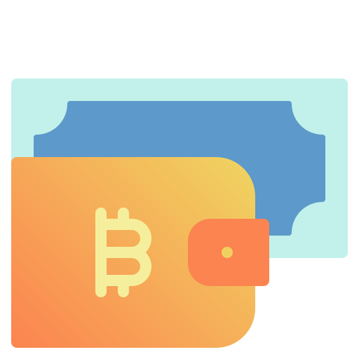 Bitcoin wallet Fatima Flat icon