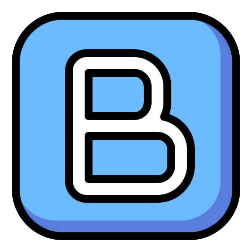 Letter b Generic Outline Color icon