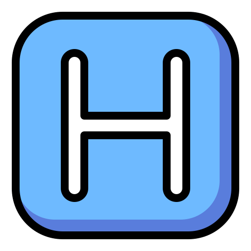 文字h Generic Outline Color icon