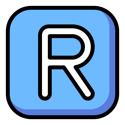 Буква r Generic Outline Color иконка