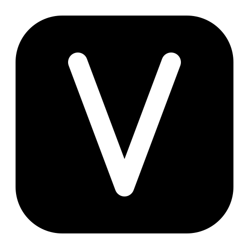 lettre v Generic Glyph Icône