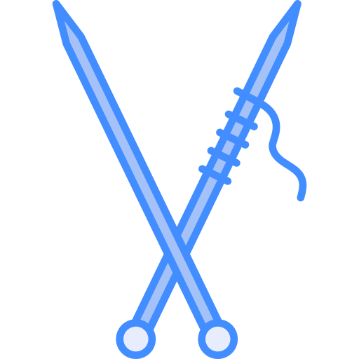 stricknadeln Generic Blue icon