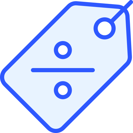 etiqueta de precio Generic Blue icono