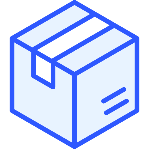 배달 상자 Generic Blue icon