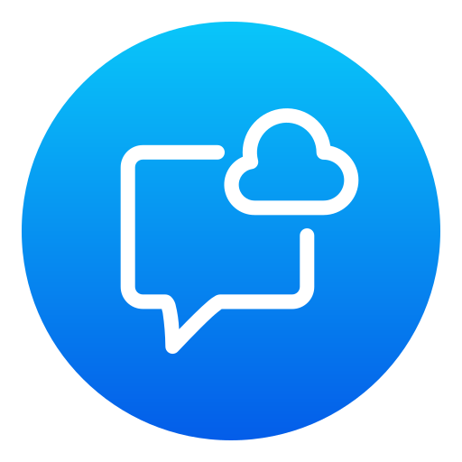 cloud-messaging Generic Flat Gradient icon