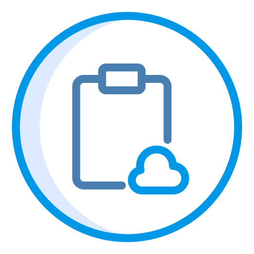 cloud computing Generic Blue icon