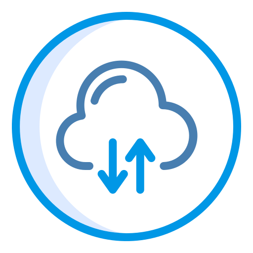 cloud computing Generic Blue icon