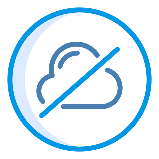 cloud computing Generic Blue icon