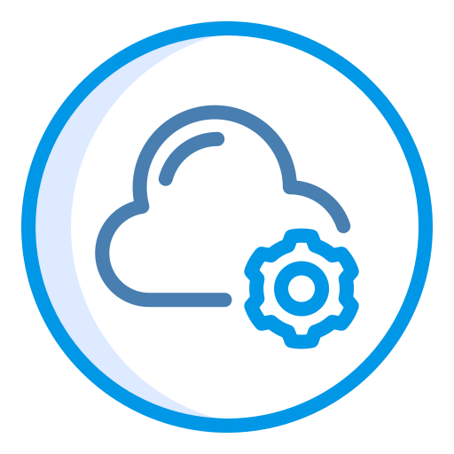 service cloud Generic Blue Icône