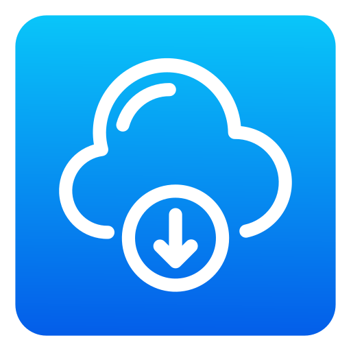 cloud downloaden Generic Flat Gradient icoon
