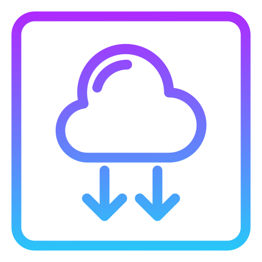 cloud downloaden Generic Gradient icoon