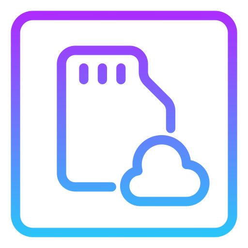 cloud opslag Generic Gradient icoon