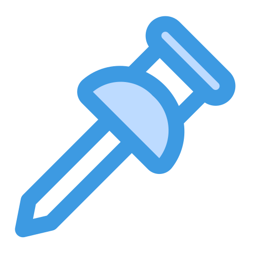 Pushpin Generic Blue icon