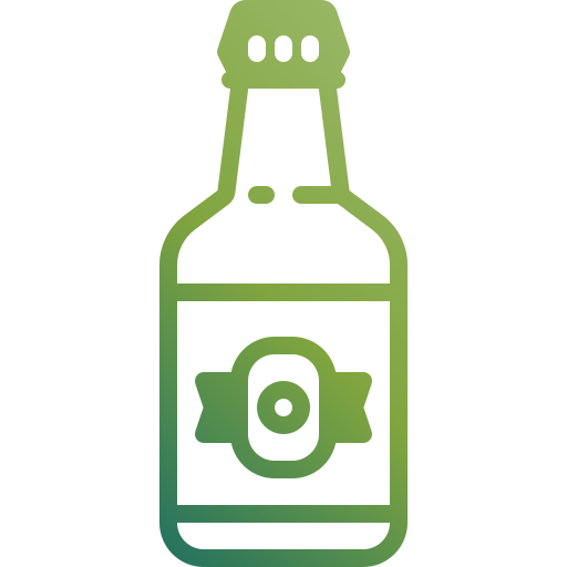 bottiglia di birra Generic Flat Gradient icona