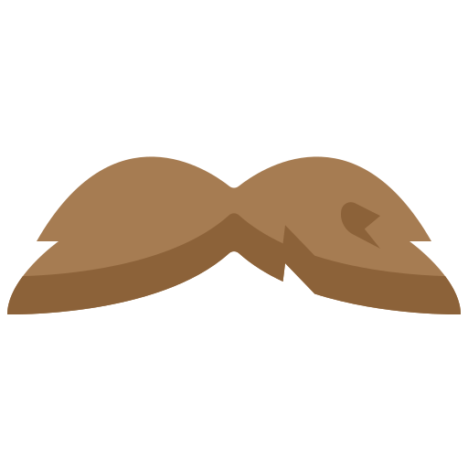 wąsy Generic Flat ikona