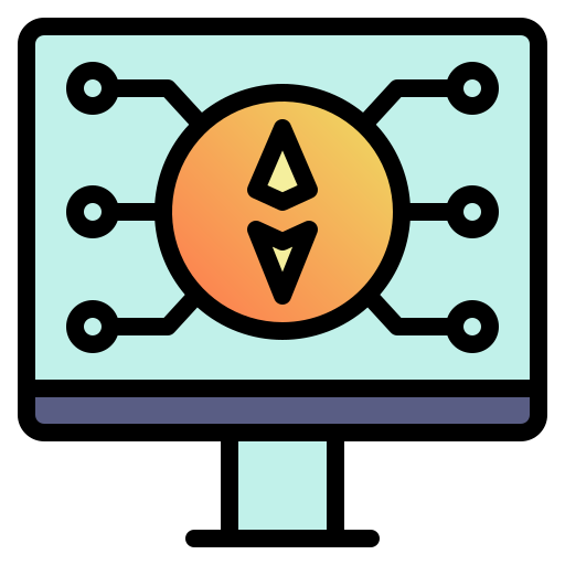 ethereum Fatima Lineal Color Icône