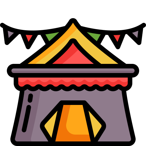 Tent Generic Outline Color icon