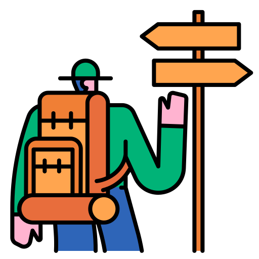 wandern Generic Outline Color icon