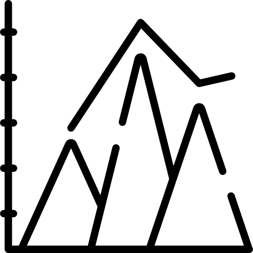 gráfico piramidal Special Lineal icono