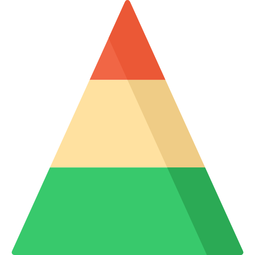 Pyramid chart Special Flat icon