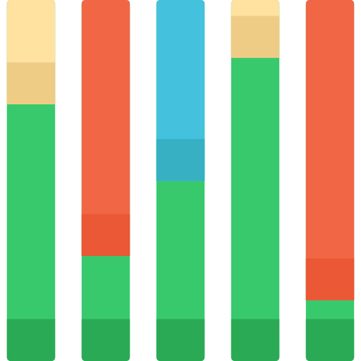 staafdiagram Special Flat icoon