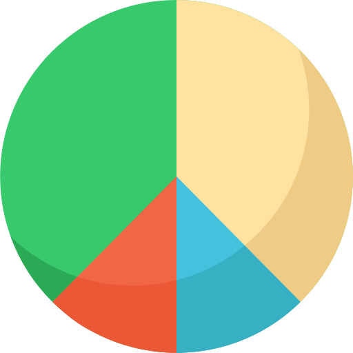 gráfico circular Special Flat icono