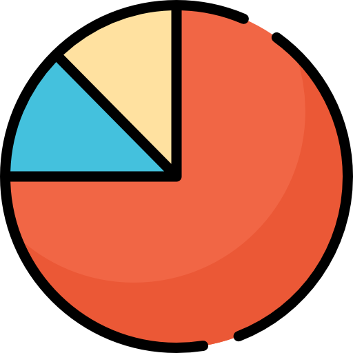 kuchendiagramm Special Lineal color icon