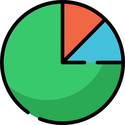 kuchendiagramm Special Lineal color icon