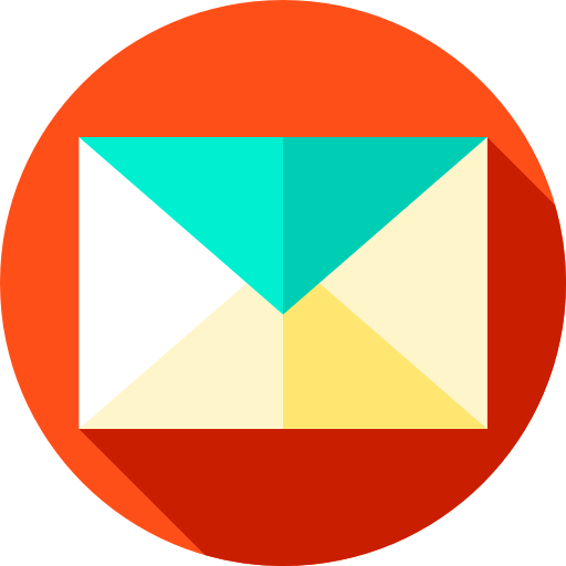 mail Flat Circular Flat icoon