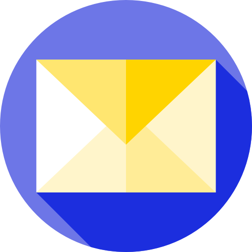 email Flat Circular Flat Icône