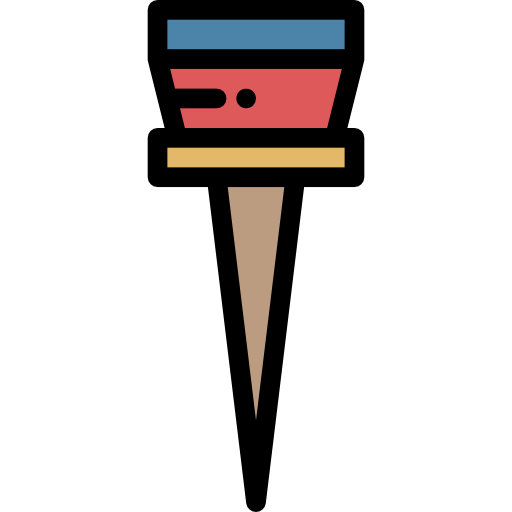 핀 Detailed Rounded Lineal color icon