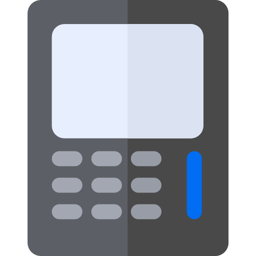 rekenmachine Basic Rounded Flat icoon