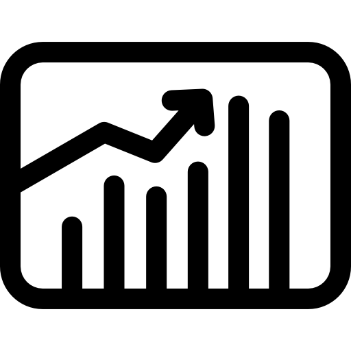 balkendiagramm Basic Rounded Lineal icon