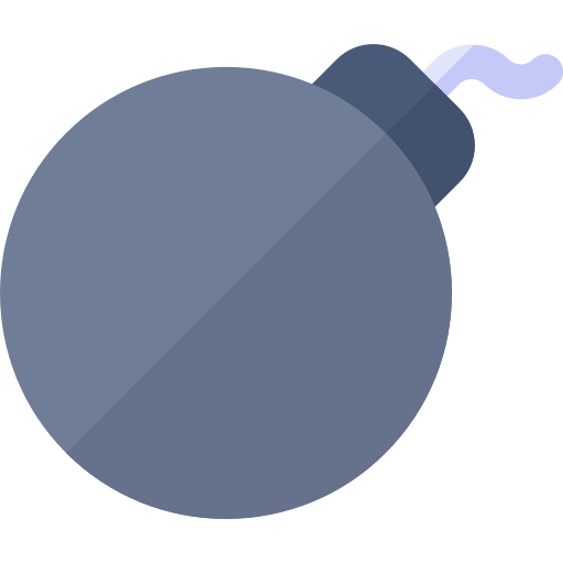 bomba Basic Rounded Flat ikona