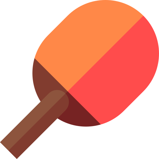 Table tennis Basic Straight Flat icon