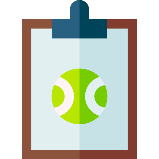 klembord Basic Straight Flat icoon