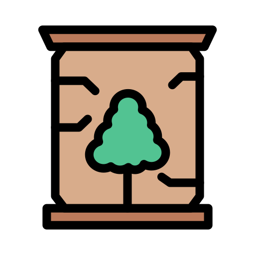 Tree Vector Stall Lineal Color icon