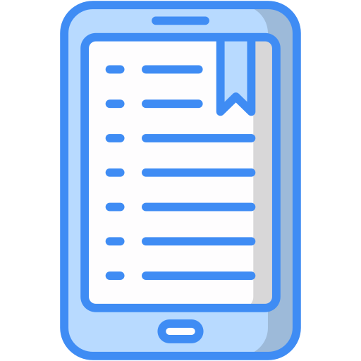 e-reader Generic Blue icon
